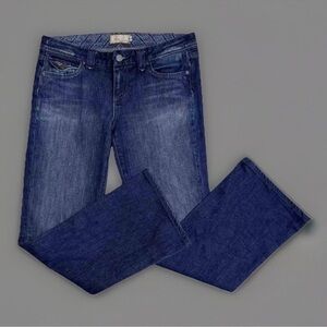 Paige Jeans Bootcut Sz 29 Pico Low Rise Flap Pockets Distressed Festival 90s Y2K